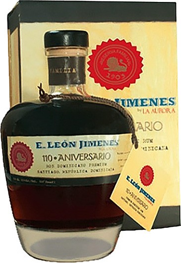 E. LEÓN JIMENES 110 Anniversario Rum by La Aurora